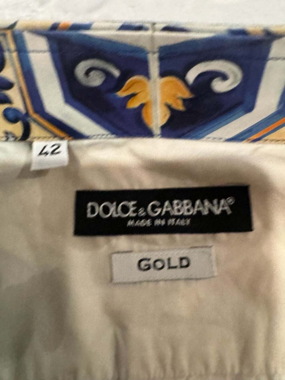 Dolce & Gabbana Gold Fit Tropical Jungle Forest Print Button-Down Shirt - Picture 9 of 9